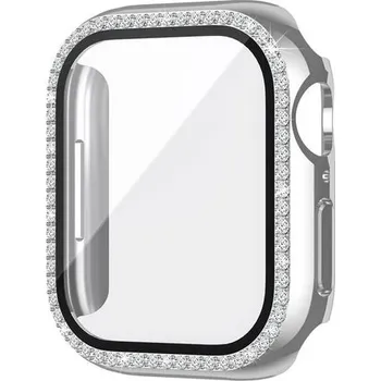 Příslušenství k chytrým hodinkám JP Watch case Diamond, Apple Watch 7 / 8 / 9, 41 mm, stříbrný