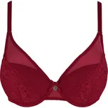 Karolínka vyztužená podprsenka s tylem 16418 80C tmavě červená