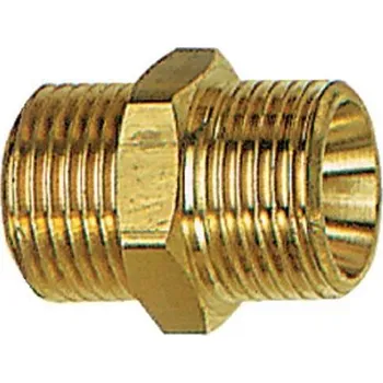 Fitinka RIEGLER Vsuvka s dvojitým závitem, G 1/2 a., G 1/2 a., SW 24, mosaz, Riegler 131770