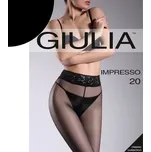 Giulia dámské lastické punčochové kalhoty 20DEN s krajkovým pasem NERO 3