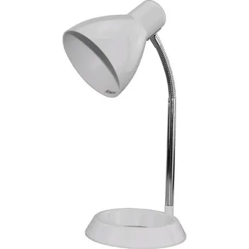 Lampička Stolní lampa se závitem E27, základna ve tvaru O, bílá