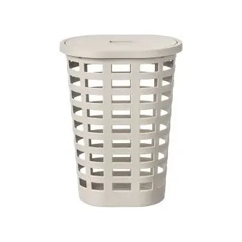Koš na prádlo PLAST TEAM - Koš na špinavé prádlo Boston ovál béžový