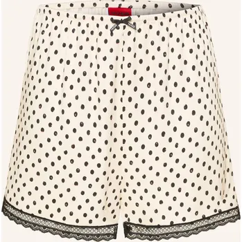 Dámské pyžamo Hugo Dámské Pyžamové Šortky Polka Dot, béžová / černá, 40