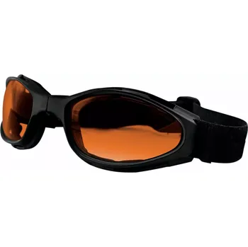 Motocyklové brýle Motocyklové sluneční brýle BOBSTER CROSSFIRE matný černý rám, amber čočky (moto příslušenství, sluneční brýle na motorku)