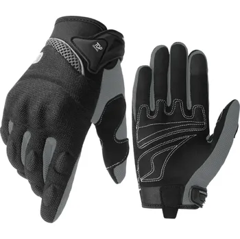 Moto rukavice Motocyklové rukavice pro jízdu na motorce a kole dotykové ochranné sportovní rukavice prodyšné na závodní i každodenní použití šedá XL