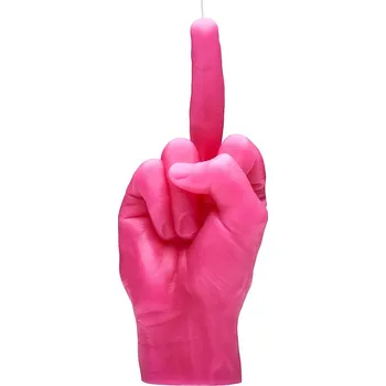 Svíčka Dekorativní svíčka CandleHand F*ck you 380 g růžová barva fck.pink 42X