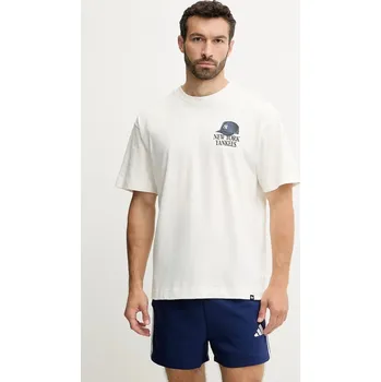 Pánské tričko Bavlněné tričko 47 brand MLB New York Yankees BB017TMQMLK656603SS bílá 00X, vel. M