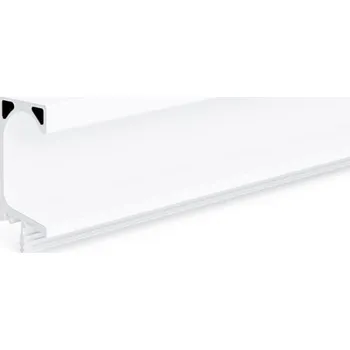 Nábytkové kování Interex design Profil na zafrézovaní PARLA / Bílý matný 3 m