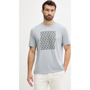 Pánské tričko Bavlněné tričko Calvin Klein Jeans LV04RC841G šedá 90X, vel. XS