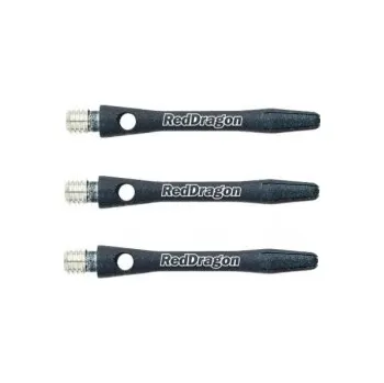 Příslušenství pro šipky Násadky Red Dragon DRX Short Black Textured printed