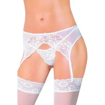Dámský podvazkový pás 3317 white S–M
