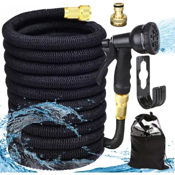 Paradox Flexi zahradní hadice s koncovkou na zalévání / Černá 15 m