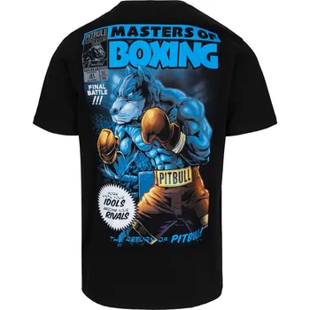 Pánské tričko PitBull West Coast - pánské triko MASTER OF BOXING černé 3XL