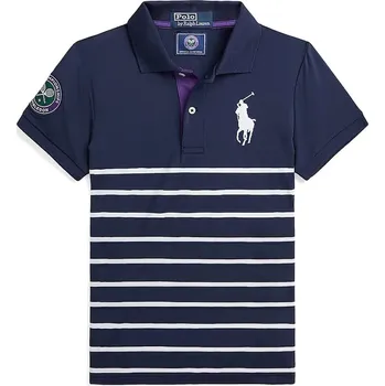 Pánské tričko Dětské polo tričko Polo Ralph Lauren Wimbledon Collection 313950162001 námořnická modř 59X, vel. 136-142