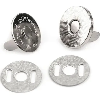 Magnetické zapínání tenké Ø14 mm, malé, 1 nikl