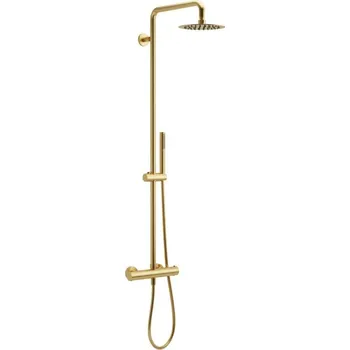 Sprchový set Actima Round Termo sprchová sada na stěnu s termostatem zlatá ARAC.SY.107GB