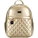 Peterson Módní zlatý prošívaný dámský batoh se stříbrným kováním PTN SPY-1-PIL Velikost: ONE SIZE