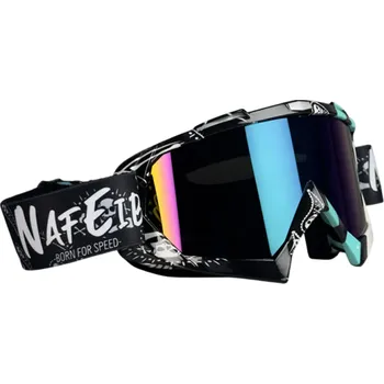 Motocyklové brýle Ochranné motokrosové sluneční brýle 18 x 11 cm Proti prachu a větru Motocyklové brýle Offroad brýle pro závody a jízdu v terénu černá