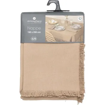 ubrus Atmosphera Bavlněný ubrus s třásněmi MAHA, lněná bavlna, 150 × 250 cm