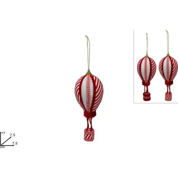 PROHOME - Dekorace balón různé dekory 7,5x7,5x17cm