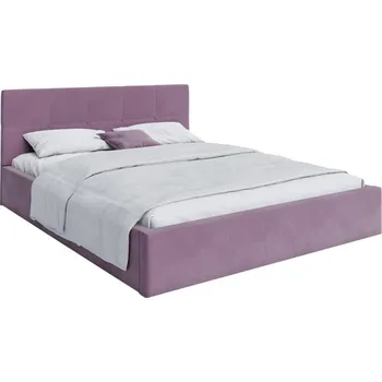 Postel Čalouněná postel 140x200 cm VEGAS VELUR FIALOVÁ