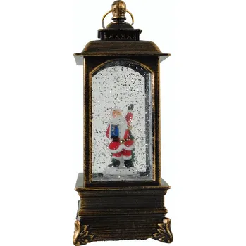 Vánoční dekorace PROHOME - Lucerna hrající vánoční 8x21cm Santa