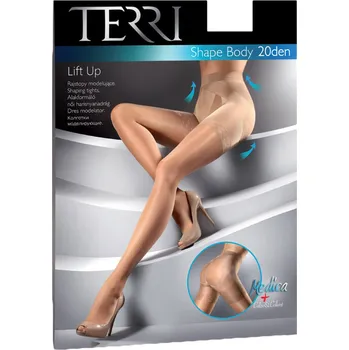 Dámské punčochy Terri dámské elastické podpůrné formující punčocháče Shape Body 20DEN BEIGE 5