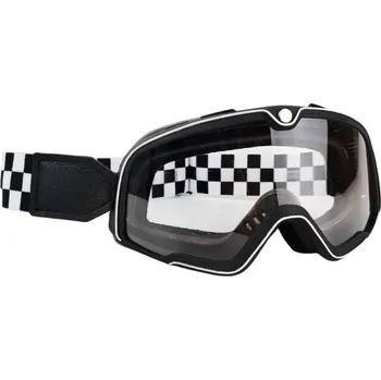 Motocyklové brýle Motocyklové ochranné brýle s čirým PC sklem UV filtr 20 x 9 cm Brýle na motorku proti větru a prachu Ochrana očí při jízdě černá