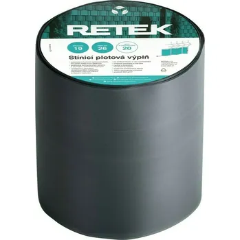Příslušenství pro plot Plotová výplň stínicí RETEK PREMIUM stř.šedá (26 m/bal.)