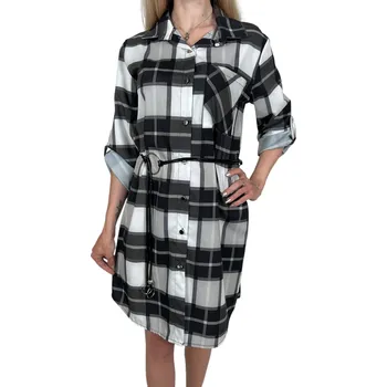 Dámské šaty New Collection Dámské košilové šaty COLE Barva: Černá