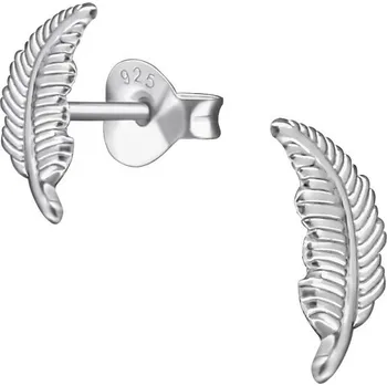 Náušnice Náušnice pírko stříbro 0283