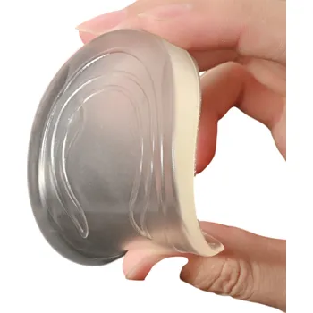 Vložka do bot Pánské silikonové ortopedické vložky do bot 1 cm EU 41–46 Tlumení nárazů Podpora klenby Nízkoprofilové pohodlí do každodenní pánské obuvi