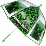 PRŮHLEDNÝ DEŠTNÍK MINECRAFT eur mc 0007 zelený Velikost: uni