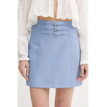 Dámská sukně Sukně Answear.LAB modrá barva, mini, pouzdrová 4615.iak 55X, vel. L