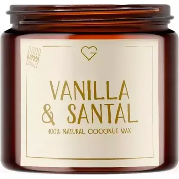 Svíčka Goodie Svíčka s bavlněným knotem - Vanilla & Santal 80 g