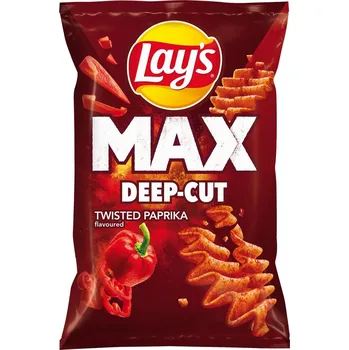 Chips Lay's Max Deep-Cut s příchutí papriky