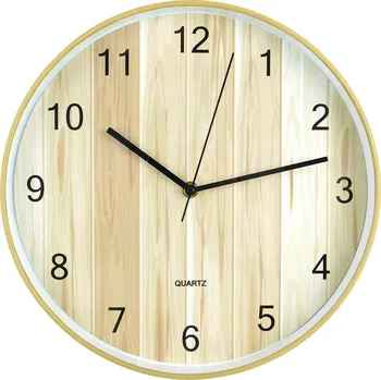 Hodiny PROHOME - Hodiny nástěnné 30cm plastové dřevo