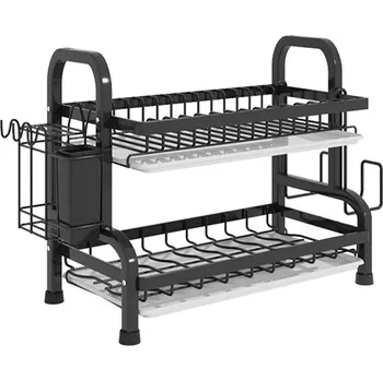 Organizace kuchyně PROHOME - Odkapávač na nádobí 51,5x15x25,5cm 2patra