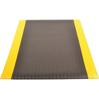 Rohožka Notrax® 410 Airug - Protiúnavová vinylová rohož s rebrovým vzorom - čierna/žltá Rozmer: 60cm x 91cm 410