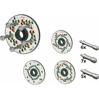 Sada na opravu pneumatiky Haweka World Kit II – profesionální sada pro centrování kol na vyvažovačkách (Ø 40 mm), Invento HA200018405