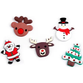 Vánoční dekorace Stoklasa 4612 Silikonové vánoční ozdoby 3D k nalepení mix (10 ks)