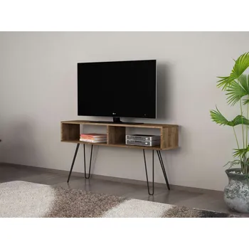 Televizní stolek DAITO úzký TV stolek, ořech