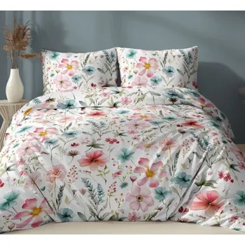 Povlečení Saténové bavlněné povlečení letní louka