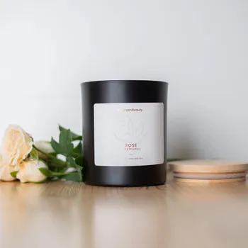 Svíčka Authentic Soul vonná svíčka Růže & Pačuli - ČERNÁ