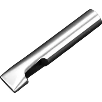 Děrovač na kůži 4x20 mm Oválný výsek z tvrzené oceli pro velké otvory v kůži, plátně a gumě Profesionální nástroj na ruční děrování