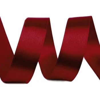 Stuha Atlasová stuha svazky po 5 m šíře 25 mm Varianta: 37 bordó sv., Balení: 5 m