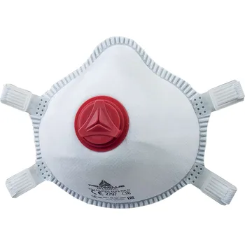 respirátor DELTA M1300V / FFP3 respirátor, s ventilem, 5 ks v balení - bílá Nastavitelná
