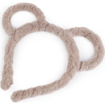 Náramek Kožešinová čelenka do vlasů, malé, 1 béžová