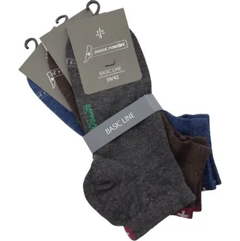 Pánské ponožky Zdravé ponožky letní nízké sneaker bambusové jednobarevné antibakteriální ponožky mix 39-42