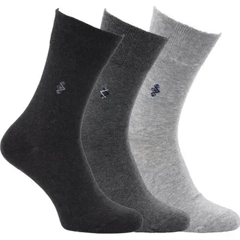 Pánské ponožky Zdravé ponožky klasické pánské bavlněné elastické ponožky se vzorečkem jemný svěr mix 43-46